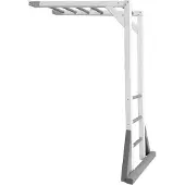 Axi Beach Tower klimrek van hout in grijs & wit | Aanbouw module voor speeltoestel Beach Tower | Klim accessoire 205.7 cm