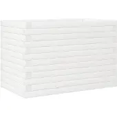 vidaXL Plantenbak 70x40x46 cm massief grenenhout wit