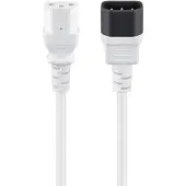 Goobay C13 - C14 stroomkabel voor UPS/PDU | 3x 1,00mm | wit | 3 meter