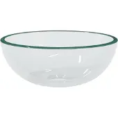 vidaXL Wasbak 30x12 cm gehard glas transparant
