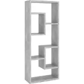 vidaXL Wandschap 36x16x90 cm bewerkt hout betongrijs
