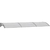 vidaXL Overkapping voor deur, grijs, 300x75 cm, polycarbonaat