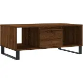 vidaXL Salontafel bruin, eikenlook, 90x50x36,5 cm, houtvezel