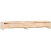 vidaXL Monitorstandaard 100x27x15 cm massief grenenhout