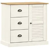 vidaXL Dressoir met laden, model VIGO, 78x40x75 cm, massief grenenhout