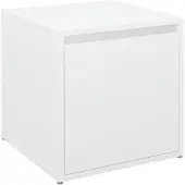 vidaXL Opbergbox met lade 40,5x40x40 cm bewerkt hout wit