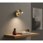 Artdelight Gouden Wandlampje Simply