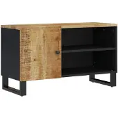 vidaXL Tv-meubel 80x33x46 cm massief mangohout en bewerkt hout