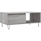 vidaXL Salontafel grijs Sonoma, 90x50x36,5 cm, houtvezel