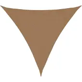 vidaXL Zonnezeil 160 g/m² 3x3x3 m HDPE taupe