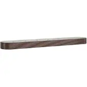 vidaXL Plantenbak 544x100x36 cm gegalvaniseerd staal bruin