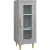 vidaXL Dressoir, grijs Sonoma, 34,5 x 34 x 90 cm, houtvezel