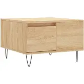 vidaXL Salontafel Sonoma-eik, 55x55x36,5 cm, houtvezel