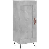 vidaXL Dressoir 34,5x34x90 cm bewerkt hout betongrijs