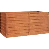 vidaXL Verhoogde plantenbak, roestkleurig, 160x80x77 cm, cortenstalen
