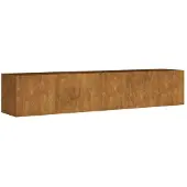 vidaXL Plantenbak verhoogd 200x40x40 cm cortenstaal