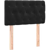 vidaXL Hoofdbord 80x7x78/88 cm fluweel zwart