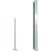 vidaXL Windscherm uittrekbaar 117x314 cm zwart
