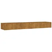 vidaXL Verhoogde plantenbak, 360x80x40 cm, cortenstalen uitvoering