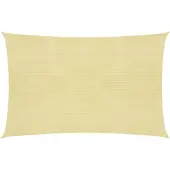 vidaXL Zonnezeil 160 g/m² 4x5 m HDPE beige
