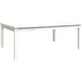 vidaXL Tuintafel 121x82,5x45 cm massief grenenhout wit
