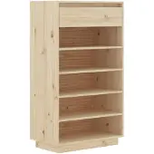 vidaXL Schoenenkast 60x34x105 cm massief grenenhout