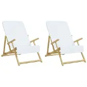vidaXL Strandhanddoeken 2 st 400 g/m² 60x135 cm stof wit