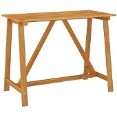vidaXL Tuinbartafel 140x70x104 cm massief acaciahout