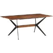 vidaXL Eettafel 180x90x76 cm massief mangohout