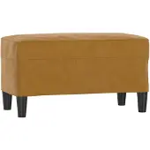 vidaXL Bankje 70x35x41 cm fluweel bruin