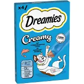 Dreamies Voordeelpakket: 44 x 10 g Creamy Snacks Zalm Kattensnacks