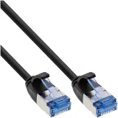 InLine U/FTP CAT6a 10 Gigabit slimline netwerkkabel / zwart - PVC - 3 meter