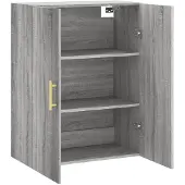 vidaXL Wandkast 69,5x34x90 cm grijs sonoma eikenkleurig