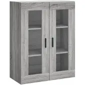 vidaXL Bovenkast 69,5x34x90 cm grijs sonoma eikenkleurig