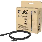 Club 3D CAC-2502 USB-C-kabel USB-C stekker 1 m Zwart