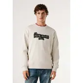 Pepe Jeans Sweatshirt 'GUS' zwart / wit