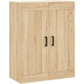 vidaXL Hoge kast 69,5x34x180 cm bewerkt hout sonoma eikenkleurig