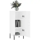 vidaXL Dressoir 34,5x34x90 cm bewerkt hout wit