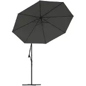 vidaXL Vervangingsdoek voor tuinparasol 350 cm antracietkleurig