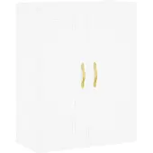 vidaXL Hoge kast 69,5x34x180 cm bewerkt hout wit