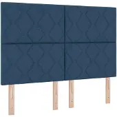 vidaXL LED Hoofdbord Blauw 160 cm Stof