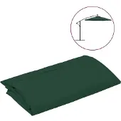 vidaXL Vervangingsdoek voor tuinparasol 300 cm groen