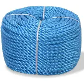 vidaXL Touw gedraaid 8 mm 500 m polypropyleen blauw