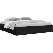vidaXL Bedframe zwart 200x200 cm