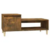 vidaXL Salontafel, gerookt eikenfineer, 100x50x45 cm, houtvezelplaat