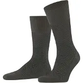 Falke Airport Herringstripe Sok Army | Donkergroen | Maat 39-42