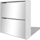 Dd Schoenenkast met Spiegel - Halmeubel - 63cm x 17cm x 67cm