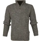 Barbour Heren Truien & Vesten New Tyne Half Zip Knitted Jumper - Donkergrijs - Maat L