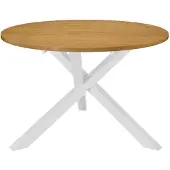 vidaXL Eettafel, wit, 120x75 cm, MDF