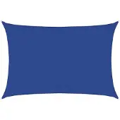 vidaXL Zonnezeil 160 g/m² rechthoekig 3,5x5 m HDPE blauw